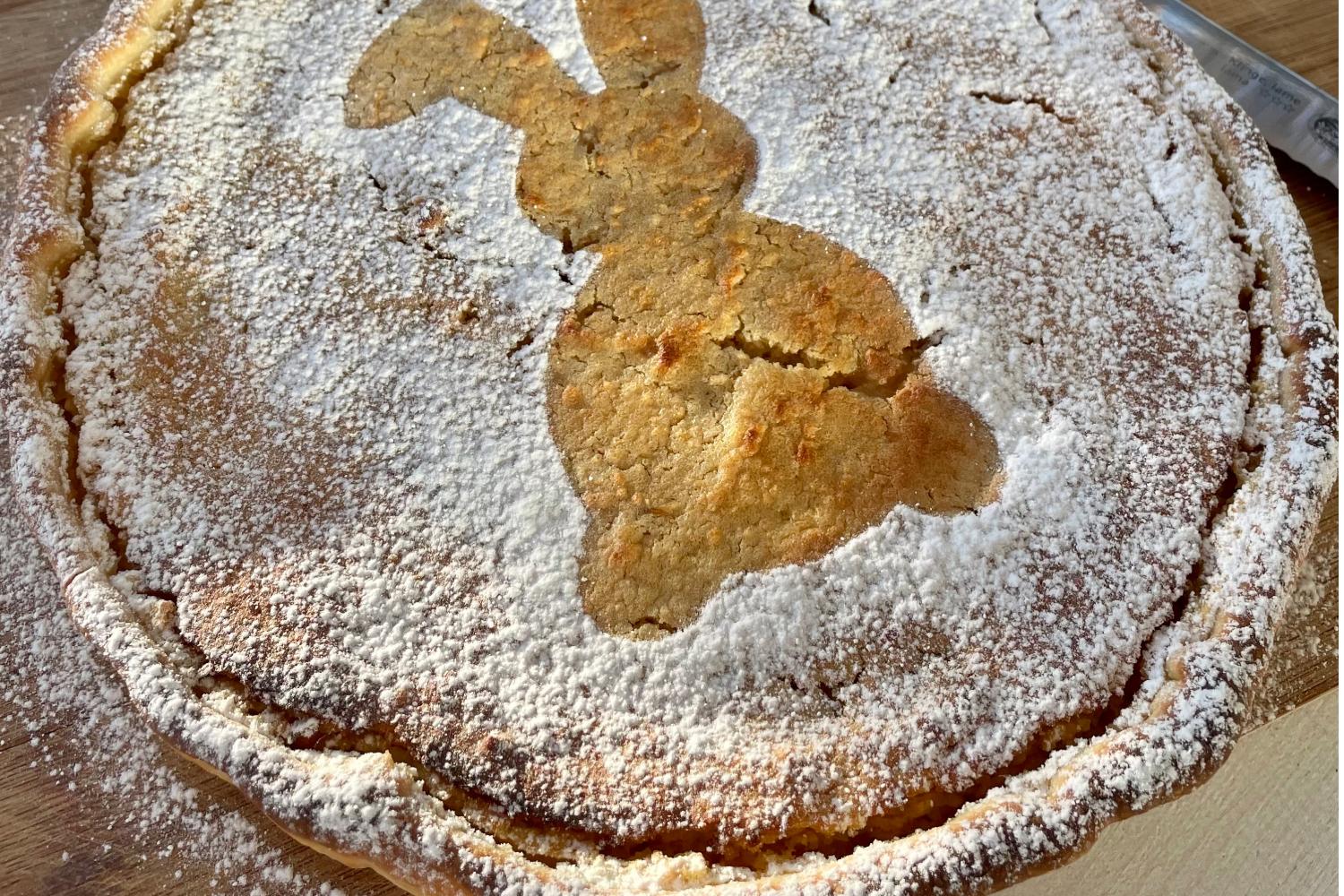 Osterfladen mit Mandelbackmasse