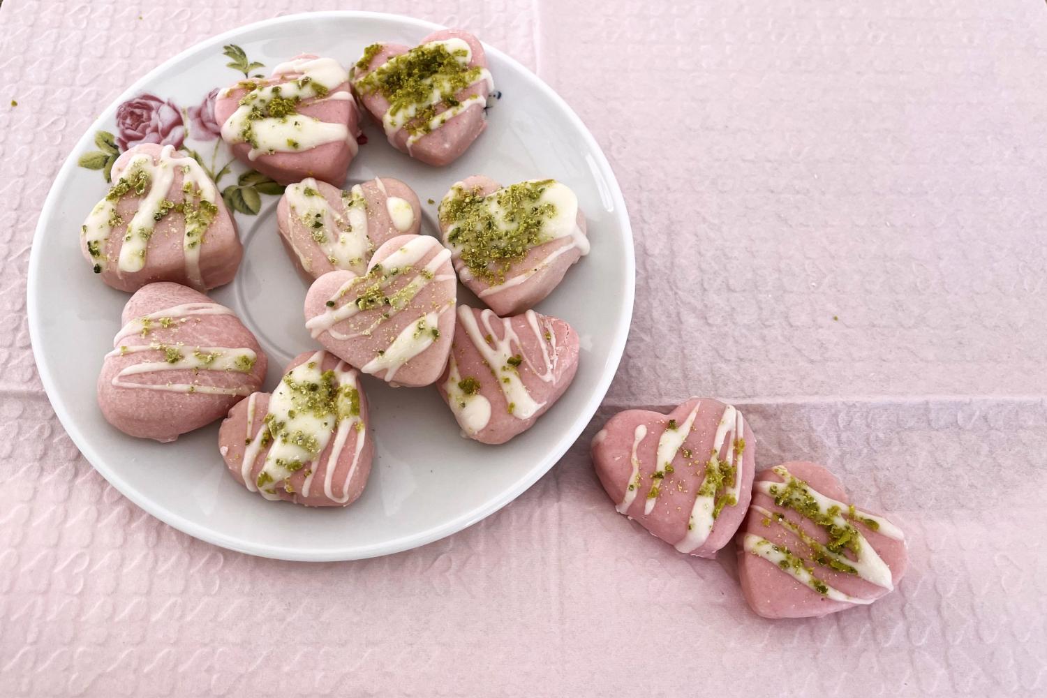 Marzipan Schoko Herzen