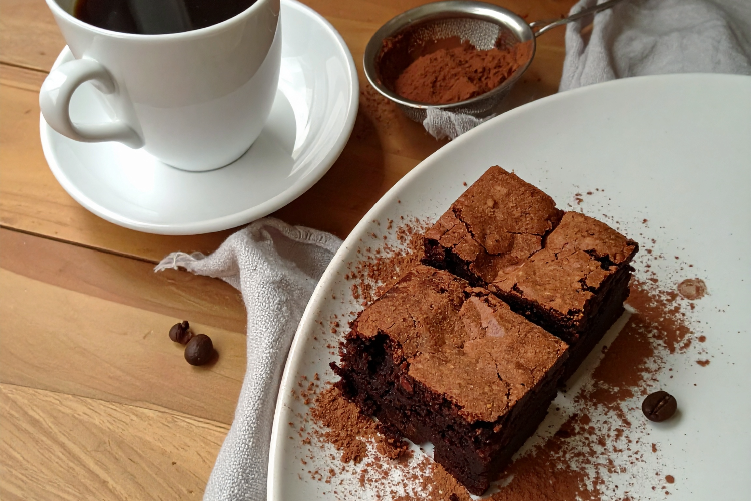 Brownies mit Himbeeren