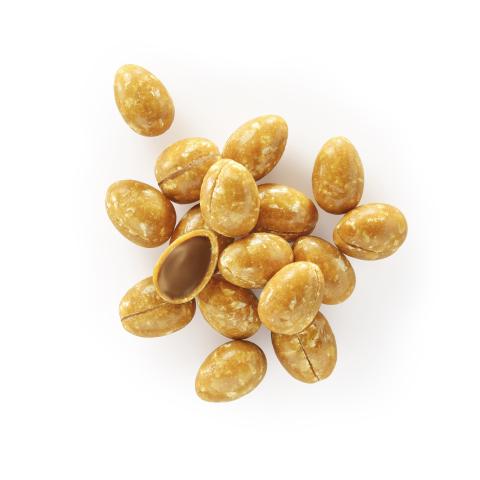 Mandel Nougat Eili mit Pralinéfüllung, gefüllte Krokant Eili für Ostern