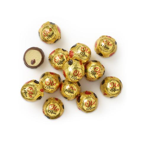 Olo Rum Kugeln  - Marzipankugeln mit Schokolade überzogen