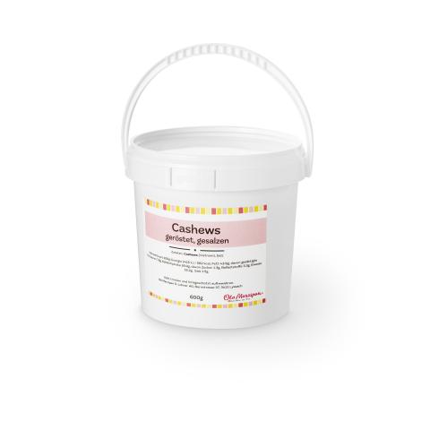 Cashews geröstet, gesalzen 600g, wiederverschliessbare Dose
