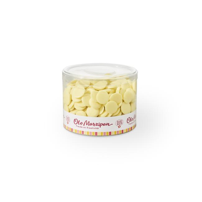 Schokoladen-Kuvertüre Edelweiss 36% 600g, wiederverschliessbare Dose