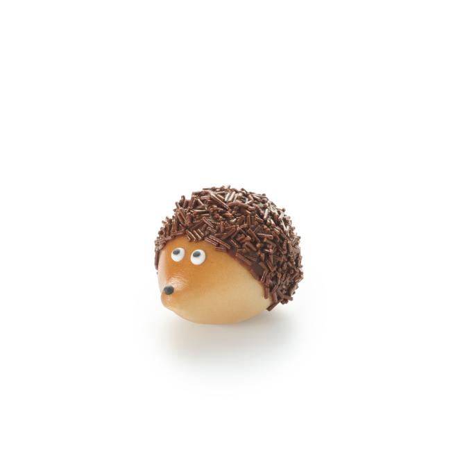 Marzipan Igel mit Schokoladen-Streusel