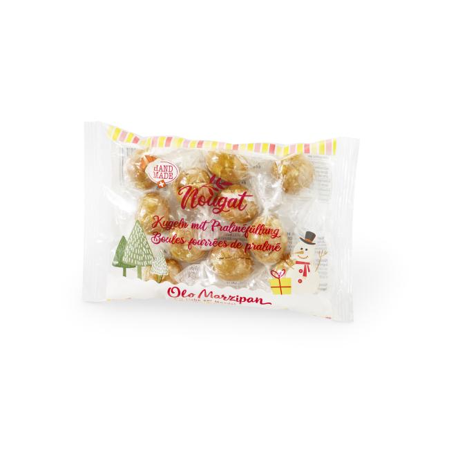 Mandel Nougat Kugeln gefüllt mit Pralinefüllung 155g